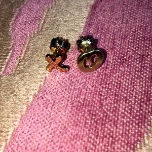 Gold XO Stud Earrings